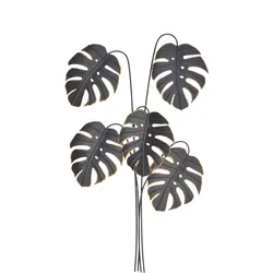 Wanddekoobjekt "Wanddekoration", schwarz, B:65cm H:109cm T:4cm, Metall, HOFMANN LIVING AND MORE, Wanddekoobjekte