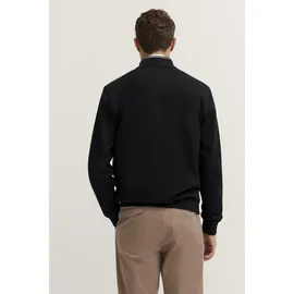 Bugatti Sweatjacke »Basic Essential« Modern Fit in Stepp-Optik schwarz