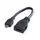 Value HDMI Anschlusskabel HDMI-A Buchse, HDMI-Micro-D Stecker 0.15 m Schwarz 11.99.5584 Geschirmt HDMI-Kabel
