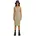 Asymmetric Zip Kleid Beige XXL