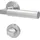 Alpertec WC-Rosettengarnitur Solid 2 Edelstahl Silber