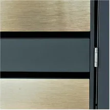 MCW Mülltonnenverkleidung J81 73 x 117 x 98 cm gold