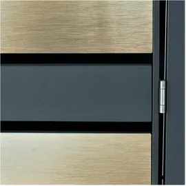 MCW Mülltonnenverkleidung J81 73 x 117 x 98 cm gold
