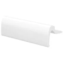 MS Beschläge Glasfalzgriff Aluminium Weiß RAL 9016