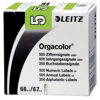 Leitz Orgacolor Ziffernsignal 5 500 Stück, grün