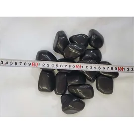 Aquagart Polierter Kiesel 60 kg Schwarz