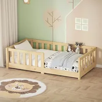ML-Design Kinderbett 70 x 140 cm Kiefer naturbelassen
