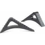 Odipie - Fensterstopper für den Innen- und Außenbereich – 2er-Set in Schwarz – Blocker für offene Türen – Stoppy Gummi-Türstopper – Block für offene