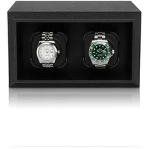 Luxwinder Uhrenbeweger Affinity für 2 Uhren Watch Winder for 2 Wachtes Black