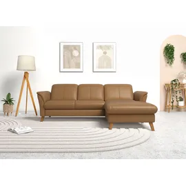 sit&more Ecksofa »Romero L-Form« wahlweise mit oder ohne Relax-Funktion, Bettfunktion, Bettkasten braun