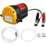 FreeTec Ölabsaugpumpe 12V 80W Ölpumpe Elektrisch Motorölpumpe 12v Ölwechselpumpe Kraftstoffpumpe Absaugpumpe für Motoröl und Diesel
