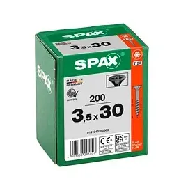 SPAX - Senkmultikopf T-Star plus, tg T20 3,5x30 BLAX,