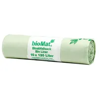 Papstar "bioMat" Kompostbeutel auf Stärkebasis 120 l 130 cm