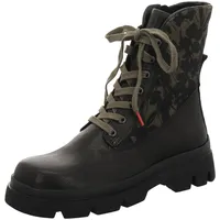 THINK! Damen KANGAE Leder gefütterte nachhaltige Stiefelette, 0000 SCHWARZ/Kombi,
