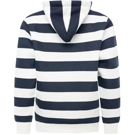 Zwillingsherz Hoodie Blockstreifen Marine 44