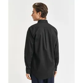 GANT Regular Fit Popeline Hemd - schwarz 4XL