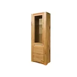 MASSIVMOEBEL24.DE Vitrine KENT 73 x 40 x 205 cm Beige