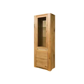 MASSIVMOEBEL24.DE Vitrine KENT 73 x 40 x 205 cm Beige