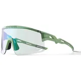 ROCKBROS Photochrome Fahrradbrille mit UV-Schutz und Korrektureinsatz MPNR grün