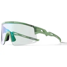 ROCKBROS Photochrome Fahrradbrille mit UV-Schutz und Korrektureinsatz MPNR grün