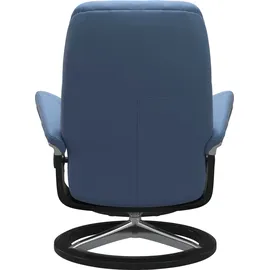 Stressless Stressless® Relaxsessel »Consul« Set, Relaxsessel mit Hocker, mit Hocker, mit Signature Base, Größe M, Gestell Schwarz