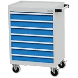 Bedrunka + Hirth Schubladenschrank »«, BxHxT: 68 x 100 x 50 cm, grau/blau - grau | blau