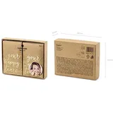 Miss Lovely 10er Set Taschentücher/Papier-Tücher Freudentränen Your Happy Tears Hochzeits-Zubehör Accessoires Hochzeit Kraft braun