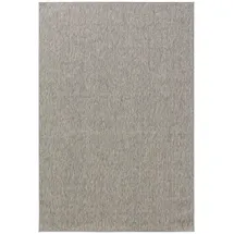 benuta In- & Outdoor-Teppich Iowa Hellgrau 80x150 cm Wohnzimmer Rechteckig Einfarbig Modern Kurzflor benuta Skandinavisch - Hellgrau