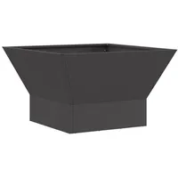 vidaXL Feuerstelle Quadratisch Schwarz 60x60x35 cm Stahl vidaXL
