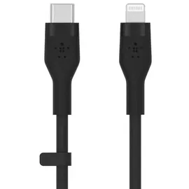 Belkin BoostCharge Flex USB-C Kabel mit Lightning Connector 2 m, Schwarz
