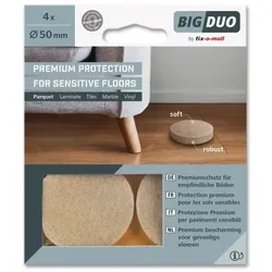Big-Duo Parkettgleiter rund 50mm fix-o-moll