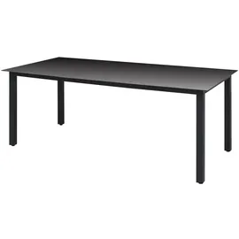 vidaXL Garten-Esstisch 190 x 90 x 74 cm schwarz 42789
