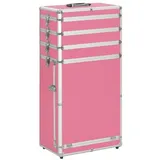vidaXL Kosmetikkoffer Aluminium Rosa