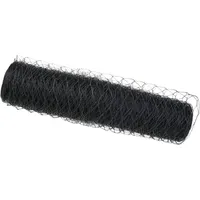 VidaXL Sechseckzaun Grau 0.8x10 m Stahl