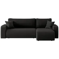 Kaiser möbel Ecksofa Schwarz, Textil, 4-Sitzer, L-Form,L-Form, 244x142 cm,