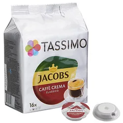 TASSIMO JACOBS CAFFÈ CREMA CLASSICO Kaffeediscs, Arabica- und Robustabohnen 16 Portionen