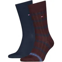 Socken TOMMY HILFIGER, Herren, Gr. 43-46, deep rouge, Obermaterial: 78% Baumwolle, 20% Polyamid, 2% sonstige Fasern, Socken Socken