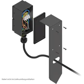 ledscom.de Steckdosensäule PIWI Edelstahl anthrazit 2 St.