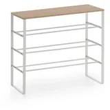 VCM Schuhregal 66 x 61 x 25 cm Eiche Artisan / braun