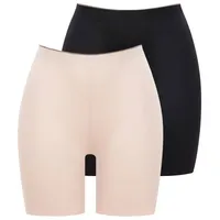 Conturelle 2er Pack Langbein Miederhose in sand schwarz |