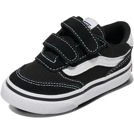 Vans Brooklyn Ls V Sneaker, Suede/Canvas Black/White, 26 EU