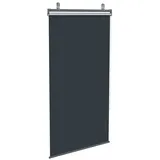 Outsunny Balkonverkleidung 124 x 222 cm grau Aluminium 1 St.