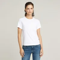 G-Star Nifous Kurzarm-T-Shirt Mit V-ausschnitt White M