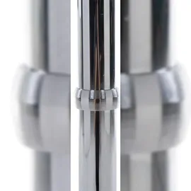 CLP 2er Set Metall-Stehtische Mit Runder Holztischplatte Ø 60 cm weiß matt