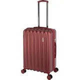 TRAVELHOUSE Porto 4-Rollen Cabin 66 cm / 70 l rot/gestreift