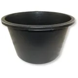 DEWEPRO Baueimer Mörtelkübel Mörteleimer Baueimer für Garten und Baustelle 40 Liter schwarz