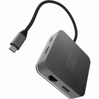 Green Cell Adapter Dockstation GC USB-C HUB 6 im 1 3X USB 3.0, HDMI 4K, Ethernet, USB-C mit Power Delivery 87W für MacBook Pro 13/15, Dell XPS 13/15 kompatibel mit Samsung DeX