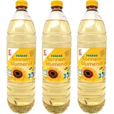 Sonnenblumenöl Speiseöl 3x1 Liter reines Pflanzenöl Frittieröl raffineriertes Öl