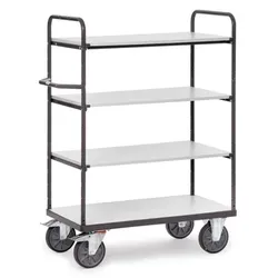 ESD-Etagenwagen 9201, 4 Ebenen, Tragkraft 600kg - schiefergrau
