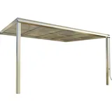 BECKMANN Terrassendach Exklusiv 407 x 322 cm grau